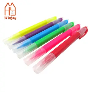 Custom Highlighter Double Ended Mild color Highlighter Fluorescent Marker pen for Coloring, Underlining, Highlighting