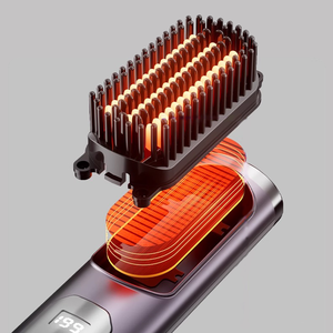 Lisseur de cheveux OEM ODM avec logo personnalisé, 3 niveaux de température, plaques en céramique, support direct usine, faible MOQ, vente en gros - Product Image 2