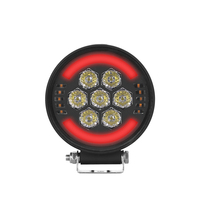 Luz de Trabajo LED Multifuncional con Certificación ECE R65 R10, con Luz de Advertencia Intermitente Integrada y Luz de Posición Blanca para Camiones Todoterreno