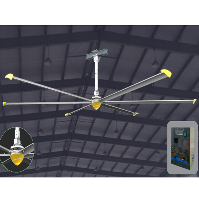 Commercial Ceiling Fan Large Hvls Horizontal Fans for Factory Worshop Warehouse Ceiling Fan Cooling