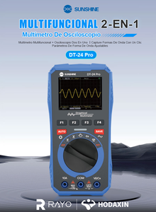 Multimètre 2-en-1 SUNSHINE DT-24 Pro, échantillonnage 2,5 MS/s, bande passante 1 MHz, sélection automatique <span class=keywords><strong>de</strong></span> la plage, stockage <span class=keywords><strong>de</strong></span> 100 groupes <span class=keywords><strong>de</strong></span> données pour la réparation <span class=keywords><strong>de</strong></span> téléphones - Product Image 3
