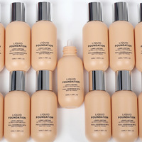 Pelembab Kulit Gelap Grosir, Foundation Cair Tahan Air Ukuran Reguler, Krim BB Tanpa Matte, Full Coverage, Tahan Lama untuk Wajah