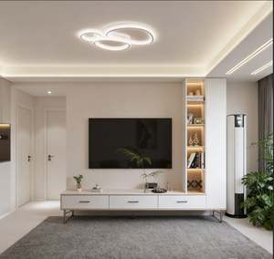 BALOM Customized <b>TV</b> Rack Pine Wood and Plywood Classic Living Room <b>Stand</b> with Solid MDF Home Furniture for <b>Small</b> House - Product Image 1