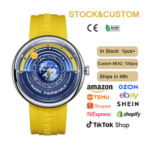 Custom Logo Creative Astronomical Luxury Quartz <strong>Watch</strong> High Quality Soft Silicone Strap Planet Dial for Men Wristwatches - Product Image 1