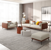 Moderno Sofá de Tela de Dos Tonos, Duradero, Cuadrado, de 3 Plazas, con Cojines Decorativos, Tapizado, para Sala de Estar, Decoración del Hogar, Muebles