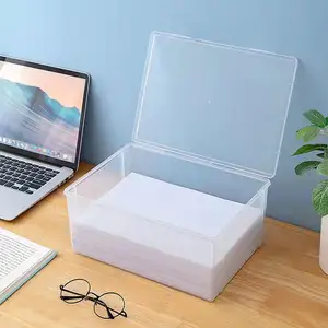 Niseven Hot Sale Grote Capaciteit A4 Document Case Met Flip-Top Bestand Opslag Box Office Plastic A4 Opbergdoos