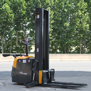 Factory Wholesale 1.5Ton2Ton Mini Pallet Stacker Walk Behind Electric Stacker Wood Stacker <strong>Machine</strong> - Product Image 5