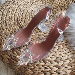 Sexy Women Pumps Dress Shoes Sandals Women Sandals Casual <strong>Romen</strong> Shallow Toe Zipper High Heels Wedding Party Shoes Mujer - Product Image 6