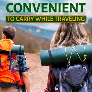 Tazza leggera in acciaio inossidabile con manico in moschettone zaino portatile tazza da esterno per caffè campeggio facile da trasportare - Product Image 5