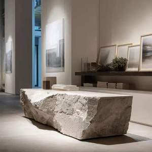 Modern Luxury White Fiberglass Eco-Friendly Reception <b>Desk</b> LED Light Customized Office School Hospital <b>Beauty</b> Salon Spa - Product Image 3
