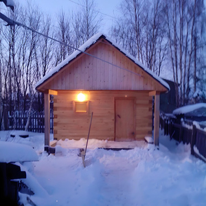 Maison de sauna en bois à toit en pente personnalisé - Product Image 2