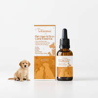 Lotion Essentielle Apaisante pour Poils d'Animaux – Menthe, Camomille, Centella Asiatica – Formule Apaisante pour Chiens et Chats – Soulagement Peaux Irritées – Pour une Peau Douce et Moelleuse