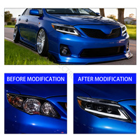 Ensamblaje de Faros Delanteros LED para Auto SINDAR, Accesorios de Lámparas Delanteras Modificadas para Toyota Corolla 2010 2011 2012 2013 al por Mayor