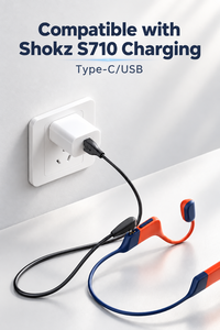 Câble de charge magnétique pour écouteurs à conduction osseuse Shokz OpenSwim Pro S710, USB C vers connecteur magnétique 2 broches - Product Image 3