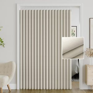 <span class=keywords><strong>Tende</strong></span> Oscuranti Pieghevoli Beige Extra Larghe <span class=keywords><strong>per</strong></span> Porte <span class=keywords><strong>Scorrevoli</strong></span> a Fisarmonica, Patio, Armadio, Finestre, Divisori <span class=keywords><strong>per</strong></span> Ambienti - Product Image 2