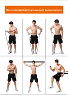 Banda Elástica de Resistencia para Entrenamiento de Fuerza y Moldeamiento Corporal Masculino - Potenciador de Músculos Pectorales con Elastómero Termoplástico