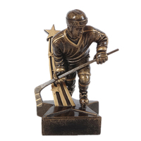 Trophée de hockey sur glace en résine avec logo personnalisé Weivista, fournisseur direct d'usine pour les vainqueurs de championnats