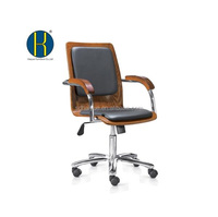Chaise de salle d'attente arrière en contreplaqué Chaise de réunion Réception Chaise d'utilisation des visiteurs HY3209