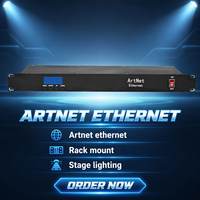 Convertisseur de nœud ArtNet DMX 8 ports MOKE, montage en rack 1U pour le contrôle de l'éclairage de scène