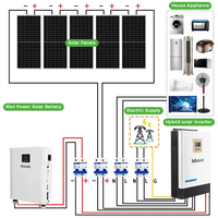 Système d'énergie solaire hybride photovoltaïque 3Kw 5Kw 10Kw 15Kw 20Kw 30Kw Kit solaire hors réseau