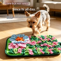 Alas Snuffle Anjing untuk Makan Lambat, Alas Pencari Makanan, Alas Bermain Bunga, Alas Persembahan Makanan, Alas Mengendus, Dapat Dicuci, Anti Selip