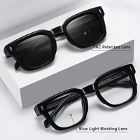 WenDuo HM31 Lunettes de soleil polarisées carrées pour hommes, style rétro européen-américain, monture intégrale, sensation premium, nouveau modèle 2026 en acétate