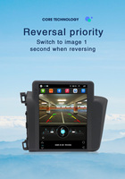 Autoradio Android vertical 2 Din pour Honda Civic 2012 2013 2014 2015 Lecteur multimédia vidéo GPS Navigation Carplay Unité principale
