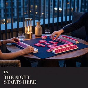 Jeu de tuiles de mahjong américaines en acrylique finition nacrée FX, 160 pièces, luxe, gravées sur 4 couches, pour cadeaux et occasions spéciales - Product Image 2