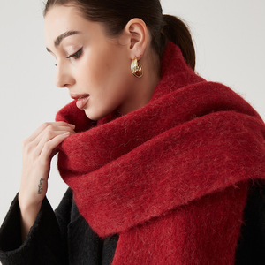 Roregal autunno/inverno nuova <span class=keywords><strong>sciarpa</strong></span> <span class=keywords><strong>in</strong></span> <span class=keywords><strong>lana</strong></span> morbida lavorata a maglia tinta unita <span class=keywords><strong>sciarpa</strong></span> invernale spessa sciarpe lunghe da <span class=keywords><strong>donna</strong></span> <span class=keywords><strong>in</strong></span> tinta unita calda - Product Image 2