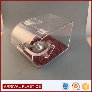 Cao Cấp Rõ Ràng PMMA <span class=keywords><strong>Acrylic</strong></span> Kẹo Thùng Dispenser Lưu Trữ <span class=keywords><strong>Container</strong></span> Hộp Thực Phẩm Hạt Dispenser Với Muỗng - Product Image 6