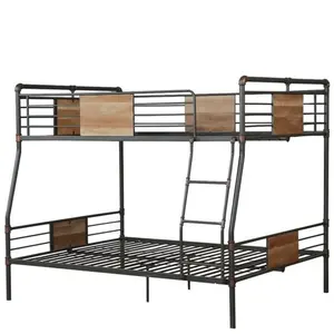 China supplier high quality assembly required brantley full-over queen size bunk bed for adult twin durable