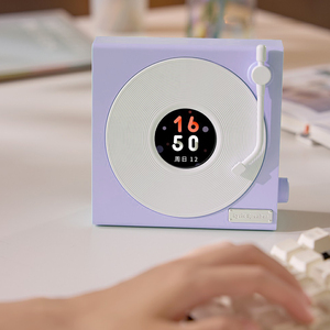 Retro Desktop Hifi per Altoparlante con Display Dinamico Fluttuante per <span class=keywords><strong>Testi</strong></span>, Modalità Rumore <span class=keywords><strong>Bianco</strong></span>, Timer Integrato, Marchio OEM, ABS - Product Image 3