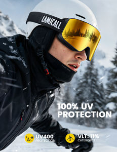 Gafas de Snowboard Lamicall SG01 con Lentes Toric, Antivaho, Protección UV400, sin Marco, para Hombres y Mujeres, Equipo de Invierno - Product Image 2