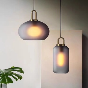 Nuovo Lampadario <span class=keywords><strong>a</strong></span> Sospensione Moderno Nordico Minimalista con <span class=keywords><strong>Sfera</strong></span> di Vetro LED e Luce Calda per Camera da Letto, Sala da Pranzo, Bancone Bar - Product Image 2