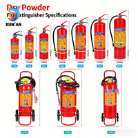 Extincteur à poudre sèche ABC portable de 6 kg, extincteur chimique DCP, équipement anti-incendie pour voiture, maison, bureau, usine
