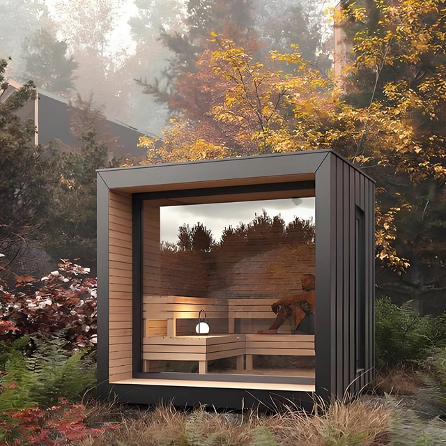 New Arrival Modern 2-Person Luxurious Solid Wood Sauna Low EMF Full Spectrum Outdoor Far Infrared Hot Sale Cabin for Apartment