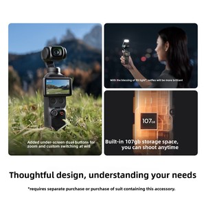 กล้องกิมบอลแบบพกพา CMOS สำหรับ Osmo Pocket 4 4K พร้อม180ของขวัญพาโนรามา - Product Image 5