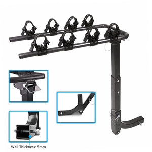 Venta caliente 4-bicicleta capacidad Hitch bicicleta montado de compañía para camiones de coches suv Minivans con 1,5 "y" 2 "Hitch receptor - Product Image 5