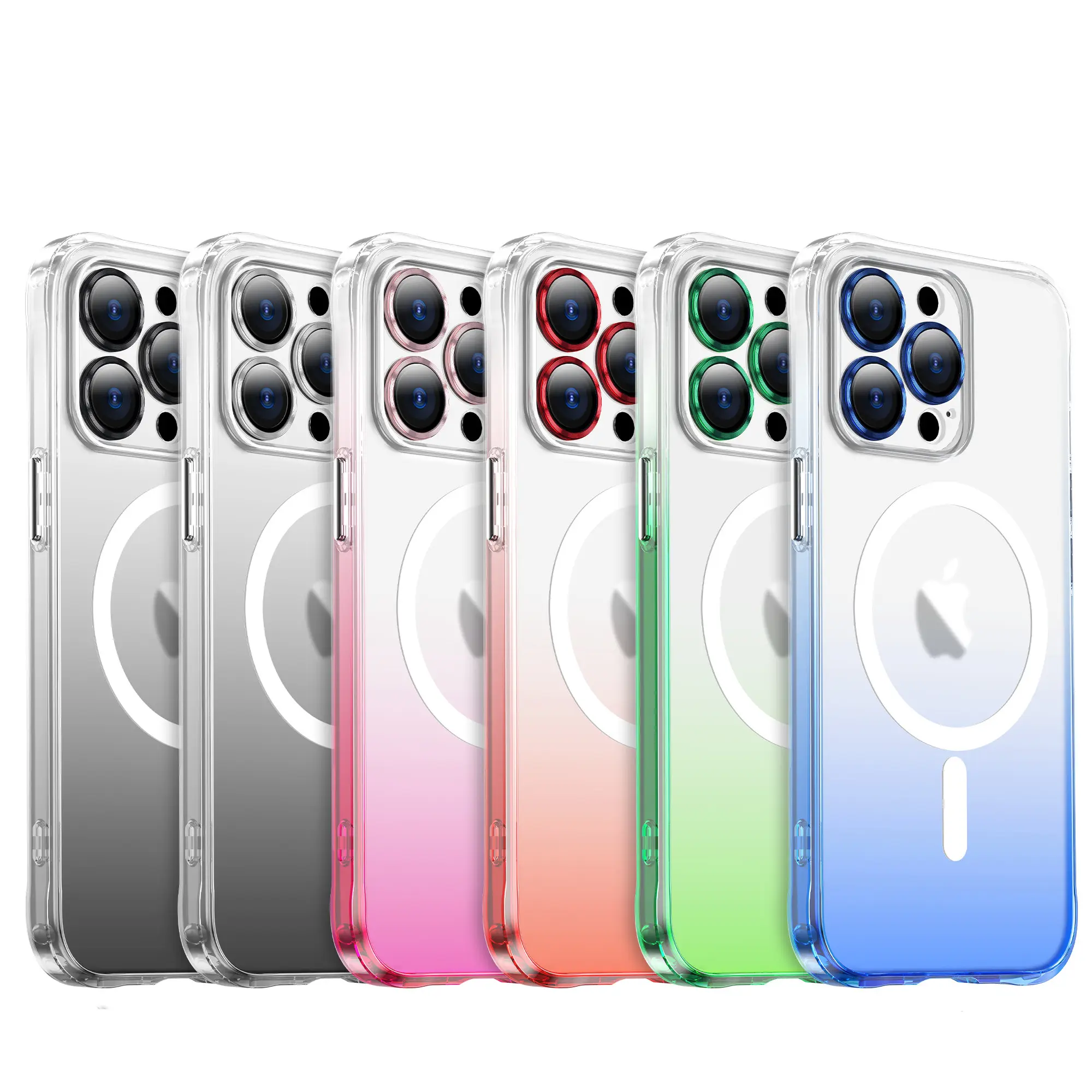 Новый чехол для телефона с беспроводной зарядкой для iphone 14 pro max, магнитный градиентный Чехол для мобильного телефона iphone 14