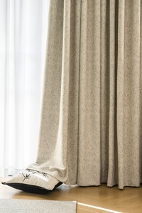 Tela de Cortinas Plisadas en Forma de S Personalizadas, Novedad, con Estampado de Alta Opacidad en Color Blanco Crema y Diseño Floral para Dormitorio y Sala de Estar - Product Image 6