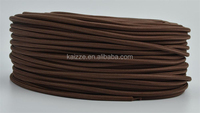 Cordon d'alimentation textile électrique rond, cordon d'alimentation en coton tressé, câble textile / câble en tissu de coton