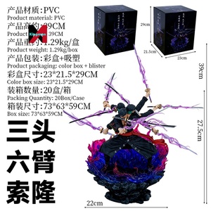 Hot Toys Modèle <span class=keywords><strong>Luffy</strong></span> et Zoro Anime Figurines 39cm PVC Dessin Animé Jouets Usine <span class=keywords><strong>En</strong></span> Gros avec Boîte Colorée Emballage - Product Image 3