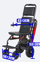 Fauteuil roulant électrique pliable automatique CE pour escalier, fauteuil de premiers secours, monte-escalier pour personnes handicapées et personnes âgées