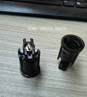 Base de Enchufe Candelabro E12 para Cable SPT-1 de 18 AWG, Iluminación para Marquesinas, Conexión por Perforación, Contactos de Baquelita y Nylon de Alta Temperatura, Cobre