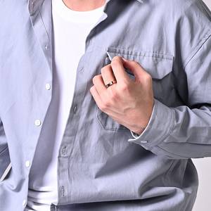 Unisex Roman Numeral Titanium Steel Diamond <b>Ring</b> Wedding Couple Jewelry Round Brilliant Cut K-R445 - Product Image 3