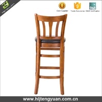 Tabouret de Bar Haut de Gamme en Bois Massif Moderne, Chaise de Salle à Manger Élégante pour Usage Polyvalent
