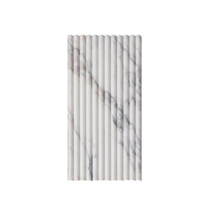 Centurymosaic Carreaux de marbre cannelés en 3D 12*24 pouces, bande de doigts, crédence de cuisine, panneau mural de salle de bain, bar, carrelage en <span class=keywords><strong>pierre</strong></span> naturelle - Product Image 2