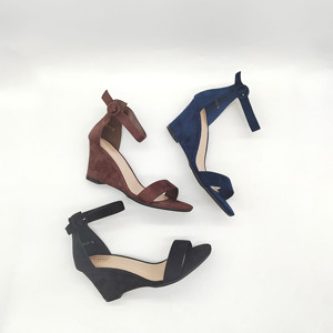 Elegant Women's Suede Open Toe One-Line Shoes Ankle Strap <strong>Espadrille</strong> Platform Breathable Outdoor <strong>Wedges</strong> Sandals for Summer - Product Image 1