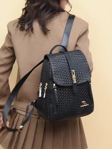 <span class=keywords><strong>Sac</strong></span> à <span class=keywords><strong>dos</strong></span> de voyage décontracté pour <span class=keywords><strong>femme</strong></span>, style coréen, grande capacité, antivol, nouvelle mode rétro automne-hiver - Product Image 2