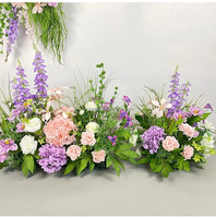 NI Party Purple Fake Flowers Birthday Children's Decoration Arch Backdrop Flower Arrangement Wedding Background for Photography